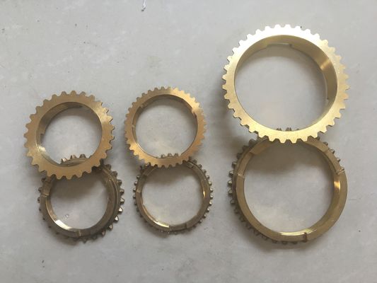 ชิ้นส่วนยานยนต์ทองเหลืองแหวน Synchronizer OEM ความแข็งแรงสูงและความแม่นยำสูง