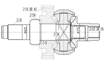 สมบูรณ์แบบ Differential Assembly OEM มีความแข็งแรงสูงและแม่นยำสูง